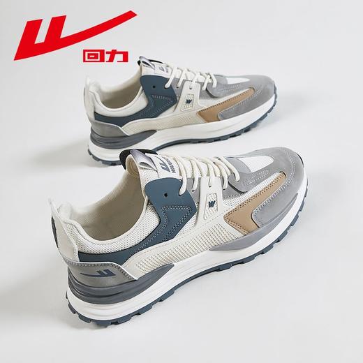 回力男鞋2025新款秋季潮流复古跑步鞋男士百搭网面休闲运动鞋男款 商品图5