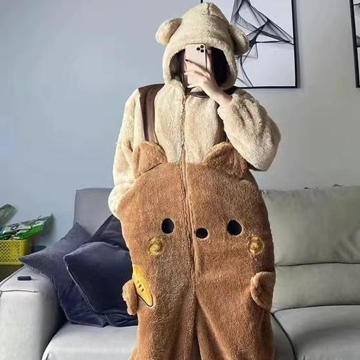 珊瑚绒睡衣甜蜜可爱少女卡通连体美乐迪2024新款秋冬季加厚家居服 商品图1