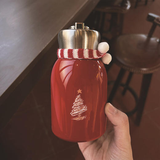 【YW】无忧购“礼物季”圣诞节保温杯小胖便携304不锈钢水杯高颜值学生便携可爱迷你小狗随行保冷杯（截单后3-5天发货) 商品图1