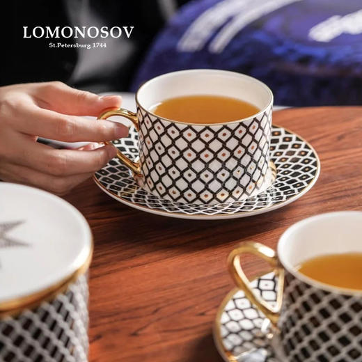 LOMONOSOV 俄皇   STAR系列下午茶茶具欧式高级感陶瓷咖啡杯碟套装 商品图2