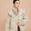 QR011斯尔丽25新款冬季连帽短款休闲宽松加厚90绒时尚减龄小个子羽绒服 商品缩略图4