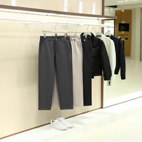 男士高端线！意式老钱！2025莫代尔绵羊毛秋冬加绒保暖商务户外休闲裤