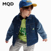【MQD】童装男童牛仔外套春秋装款撞色字母儿童上衣翻领夹克衫 商品缩略图0