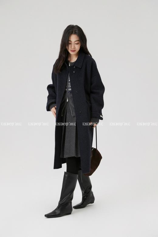【门店同款】ENJOY冬季“暖冬知性”翻领排扣长款大衣 167950278 商品图5