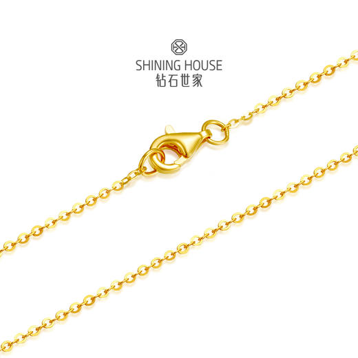 【计价黄金】【现货】钻饰世家  足金999.9 O字链/闪O链项链 黄金项链 0字链999足金项链锁骨链黄金颈饰（约1.4克）【此商品无质量问题不支持退换货】 商品图2