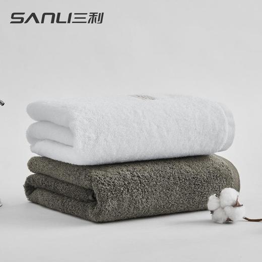 三利毛巾素色清新款浴巾全棉吸水浴巾纯棉加大精梳棉浴巾 商品图2