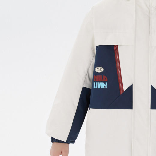 【MQD】【三防】男大童羽绒服冬装撞色拼接户外儿童羽绒外套 商品图2