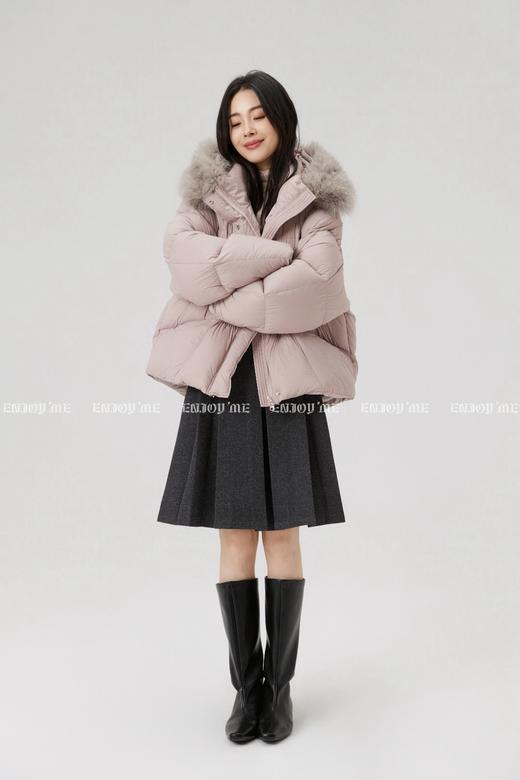 【门店同款】ENJOY冬季“暖冬软糖”连帽狐狸毛羽绒服 167695393 商品图6