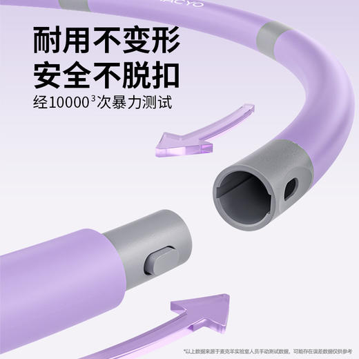 致佳升级款泡棉呼啦圈 成人家用可拆卸加重调节呼啦圈健身专用 商品图2