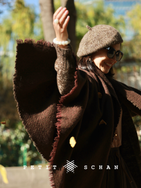 PETIT SCHAN小闪 ACC#050 same origin 牛根生 牦牛绒羊毛披肩盖毯