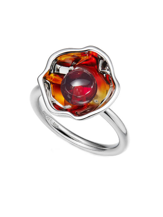 APPLOGUE｜RI2505A 光之红蓝珀戒指 [ 红 ] 商品图0