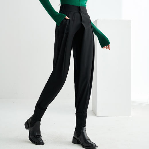 剩M/L 芳外2025冬季新款时尚个性九分裤哈伦裤休闲百搭高腰休闲裤女2021 商品图1