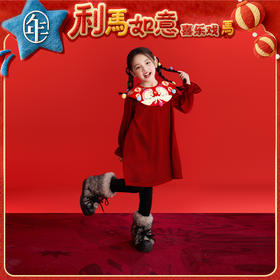 年衣童装儿童连衣裙冬季新款女童中式甜美女孩长袖裙子短裙拜年服