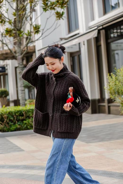 MAISON COVET 纯山羊绒绞花上衣（中长款） 商品图7