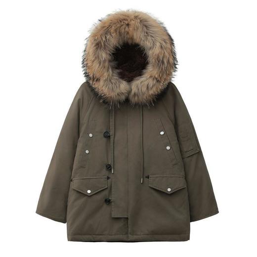 新国标90白鸭绒加肥加大码胖mm200斤中长款孕妇羽绒服外套女2516 商品图4