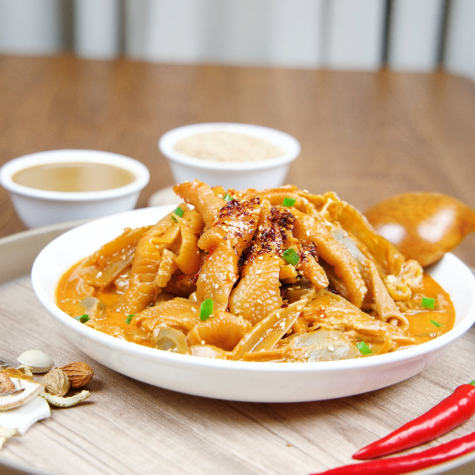 石家庄优选仓库速达，麻酱大杂烩，无骨鸡爪 鸡胗 鸡胸三角骨 鸭板肠，裹满醇香的芝麻花生酱 一口下去超满足！530克/袋