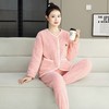 2024年新款睡衣可外穿女秋冬季小香风珊瑚绒加厚加绒宽松家居居服 商品缩略图3