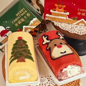 棠小一 圣诞限定款麋鹿红丝绒蔓越莓瑞士卷