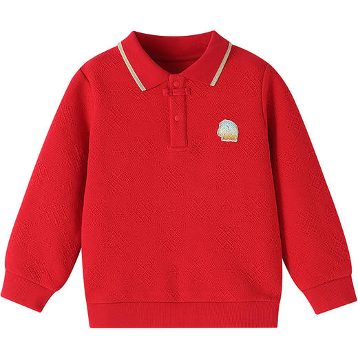 【实体店同款】男童翻领长袖卫衣春季新款安奈儿童装XB611007 商品图5