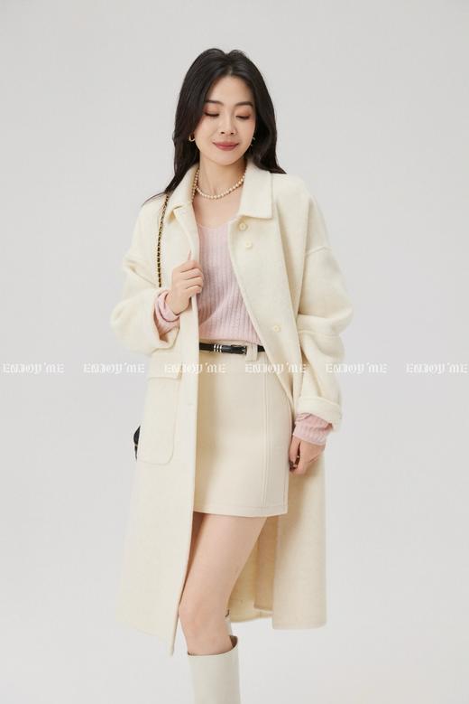 【门店同款】ENJOY冬季“暖冬知性”翻领排扣长款大衣 167950278 商品图6