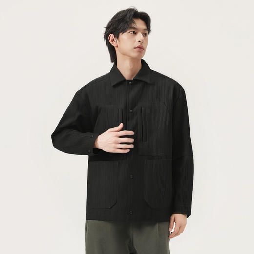 gxg.jeans男装2024年秋季新款翻领长袖衬衫J24X033045 商品图2