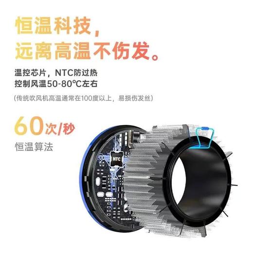 星级酒店同款高速吹风机bowei泊为B15电吹风家用大风力负离子风筒 商品图2