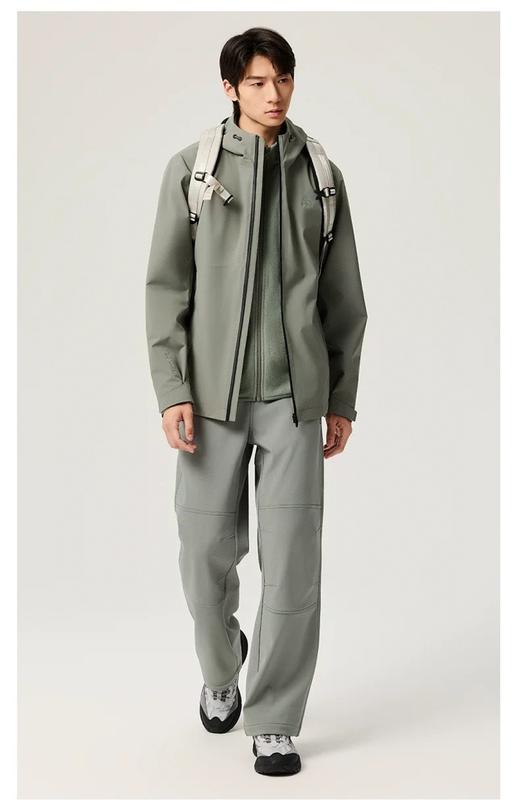 二店y 【25003】骆驼家男士软壳休闲裤 一体绒，过冬防风休闲裤 商品图4