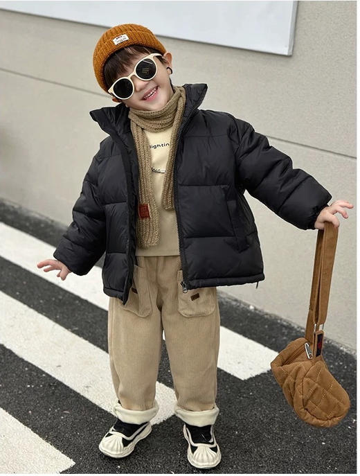 特价小立领男女宝同款85%白鸭绒亲子羽绒服 商品图5