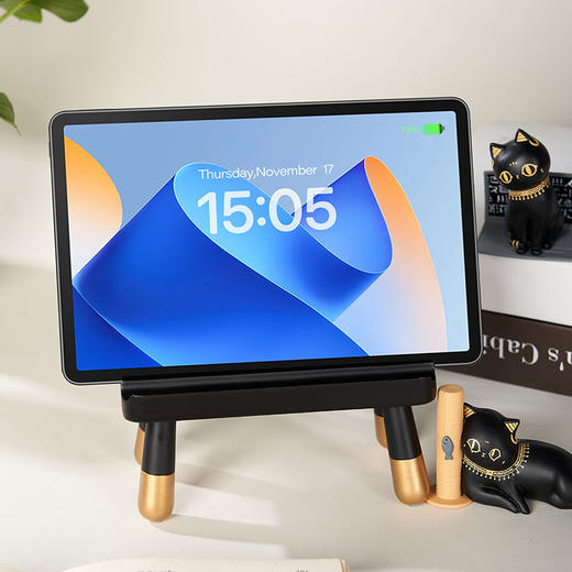 大英博物馆 盖亚·巴斯特系列 萌猫长椅 平板手机支架摆件 商品图3