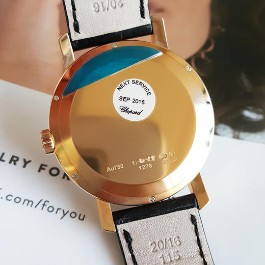 【98新（放置品）】CHORARD 萧邦161278-5005自动机械机芯日期显示40MM（男款）CLASSIC系列18K玫瑰金 021225TJ40 商品图6