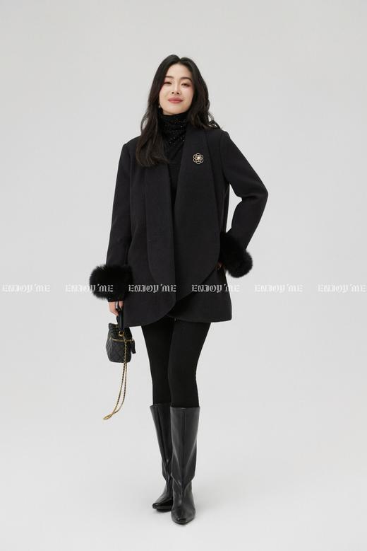 【门店同款】ENJOY冬季“相聚时刻”袖口狐狸毛羽绒外套 168143259 商品图4