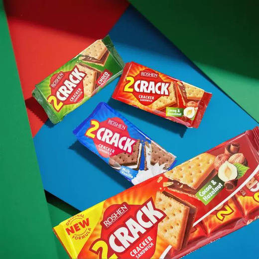 如胜脆乐脆可可榛子酱夹心饼干190g 商品图1