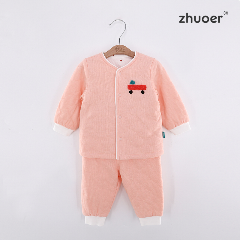 【小机车长袖对襟套装】婴幼儿两件套0-3 岁防风外穿套装外穿内搭两用百搭款