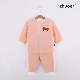 【小机车长袖对襟套装】婴幼儿两件套0-3 岁防风外穿套装外穿内搭两用百搭款