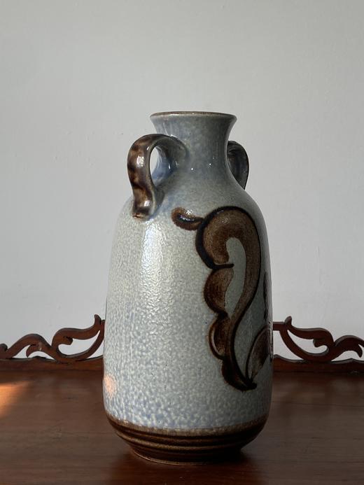 1960s西德手绘花朵 双耳花瓶 B0293 商品图2