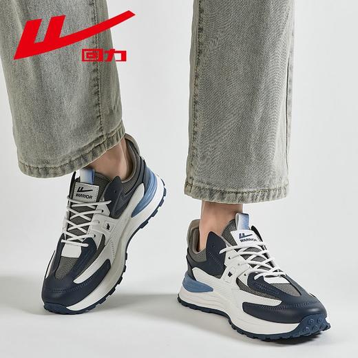 回力男鞋2025新款秋季潮流复古跑步鞋男士百搭网面休闲运动鞋男款 商品图7