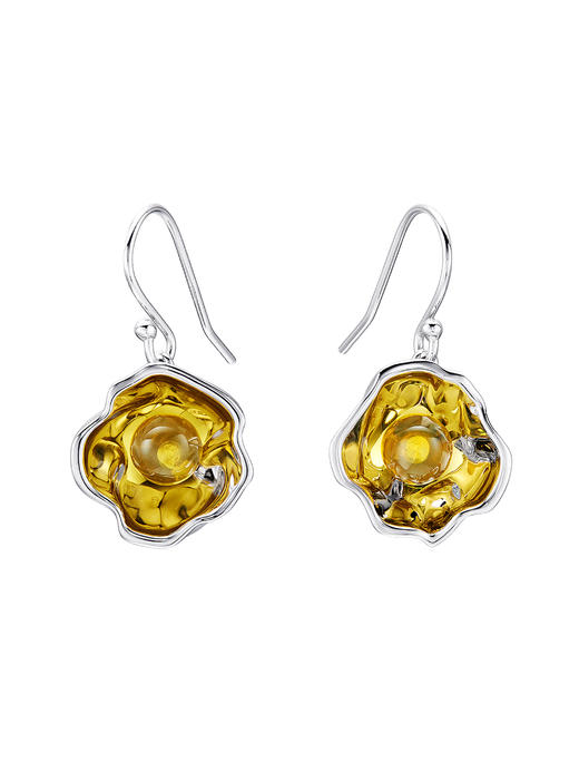 APPLOGUE｜EA2508Y 光之蓝珀耳钩 [ 黄 ] 商品图0