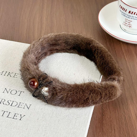 侧边珠钻毛绒发箍-纪念日百货门店同款167997480 商品图3