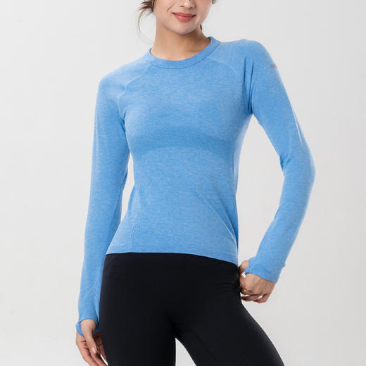 Gymicon能量符号 秋冬新款瑜伽服长袖裸感速干健身跑步t恤运动上衣YASY2547 商品图1