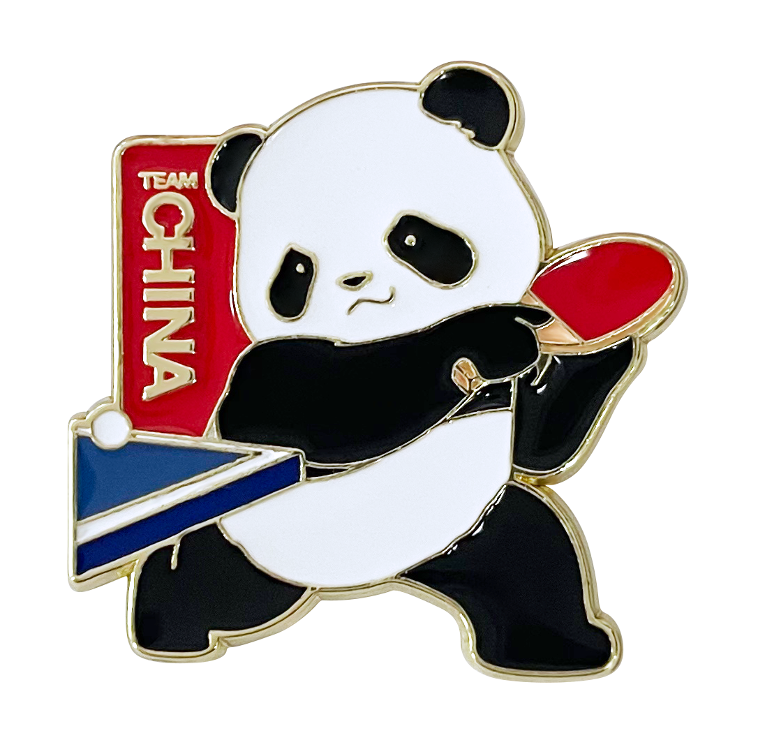 TEAM CHINA熊猫运动徽章-乒乓球