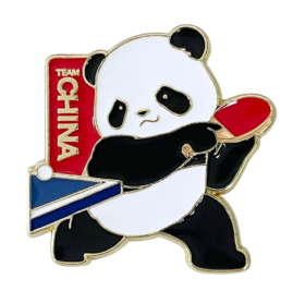 TEAM CHINA熊猫运动徽章-乒乓球