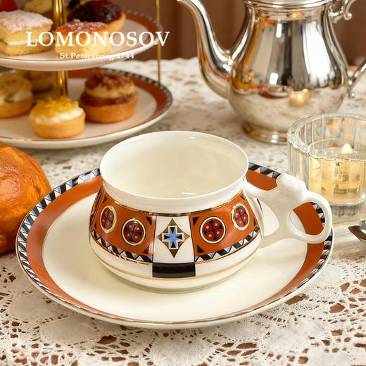 LOMONOSOV 俄皇    Bilibina系列故事下午茶茶具欧式高级感陶瓷咖啡杯碟套装 商品图2
