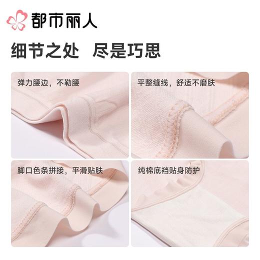 都市丽人女士内裤锦氨平角裤一体美臀系列LKC5D4 商品图3