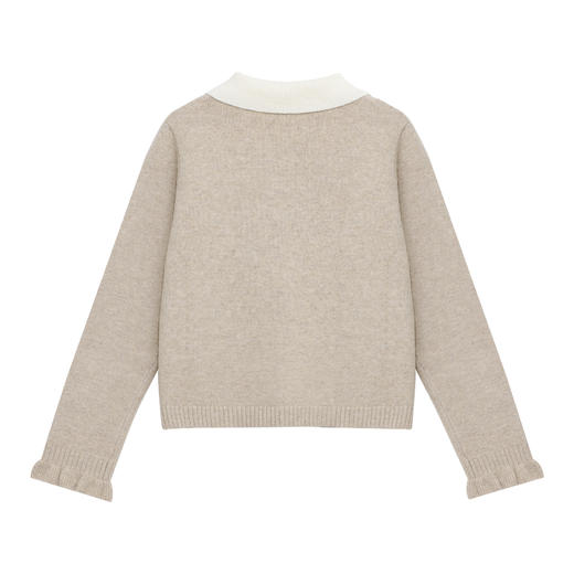 鹿向南【寻秋书信】秋季新款韩系慵懒假两件毛衣减龄显瘦针织衫女DYL662164 商品图1