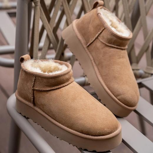 皮毛一体Mini厚底小短靴   A-5601 商品图3