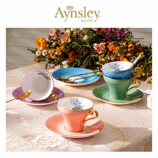 英国 Aynsley安斯丽  色釉铃兰系列小蛮腰咖啡杯 商品图2