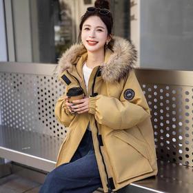 新国标90白鸭绒加肥加大码胖mm200斤中长款孕妇羽绒服外套女2515