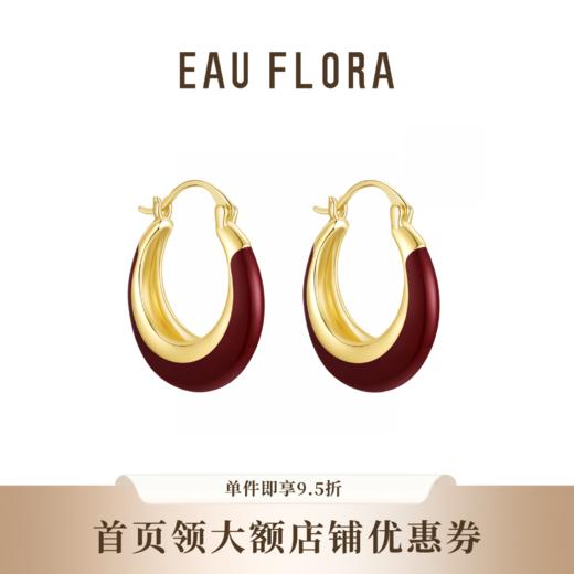 【红韵】红色滴油耳环 商品图0