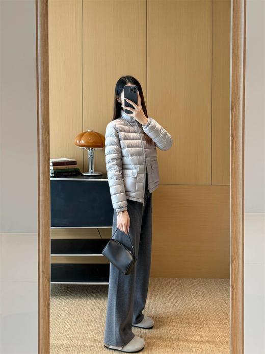 织进去的温暖羊毛醋酸直筒毛呢加厚直筒微阔腿裤裤 商品图6