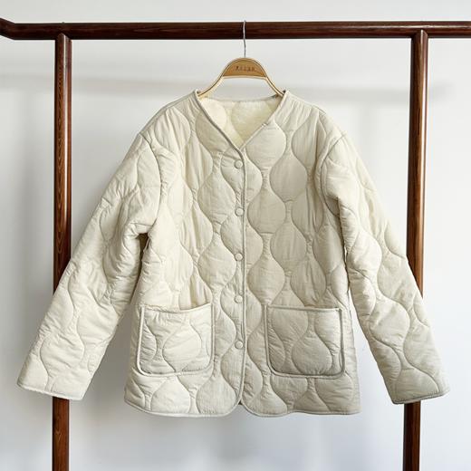 壁虎瑜伽【2512WT449】无领加绒轻薄棉衣外套【5天发货】 商品图6